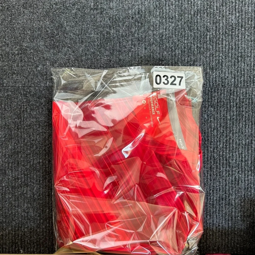 NIKE Golf Tour Performance Dri-Fit Women's Shirt Medium Long Sleeve Red - Picture 10 of 10